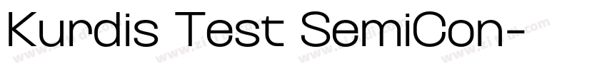 Kurdis Test SemiCon字体转换